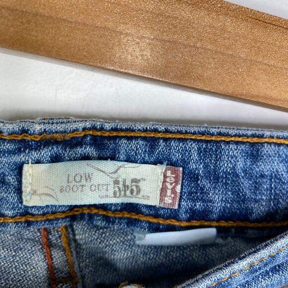 Levi's 545 Low Bootcut Medium Wash Blue Denim Flare Jeans Women's Size 36 - Picture 6 of 8